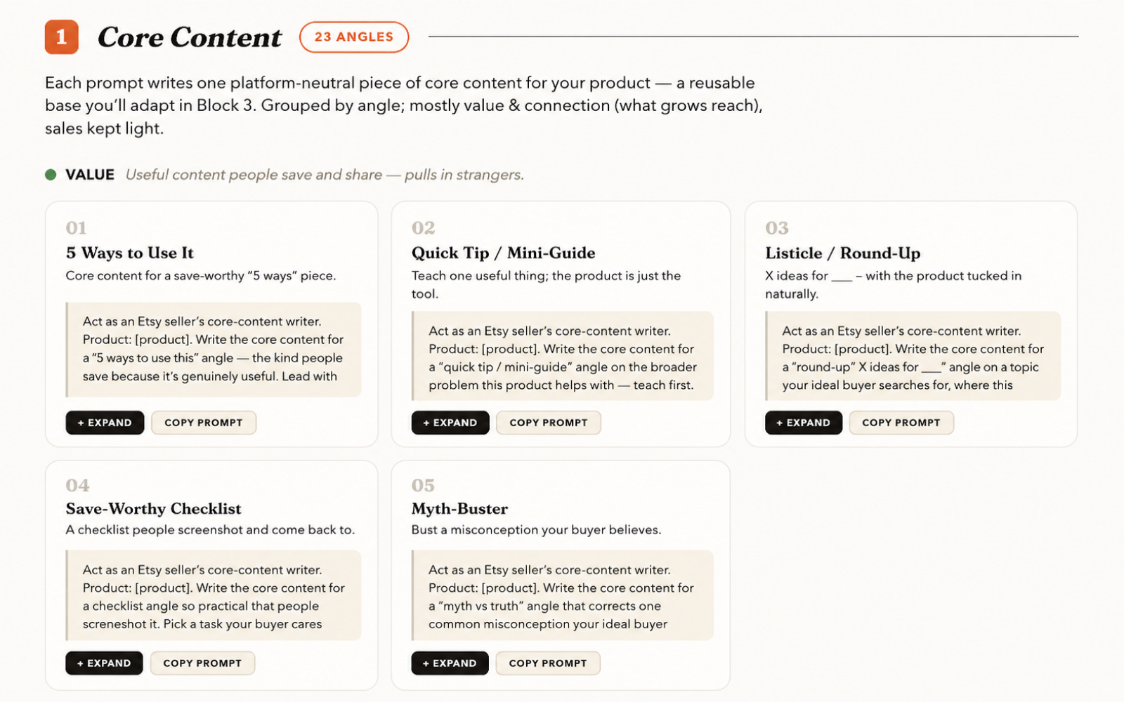 Blog and SEO block