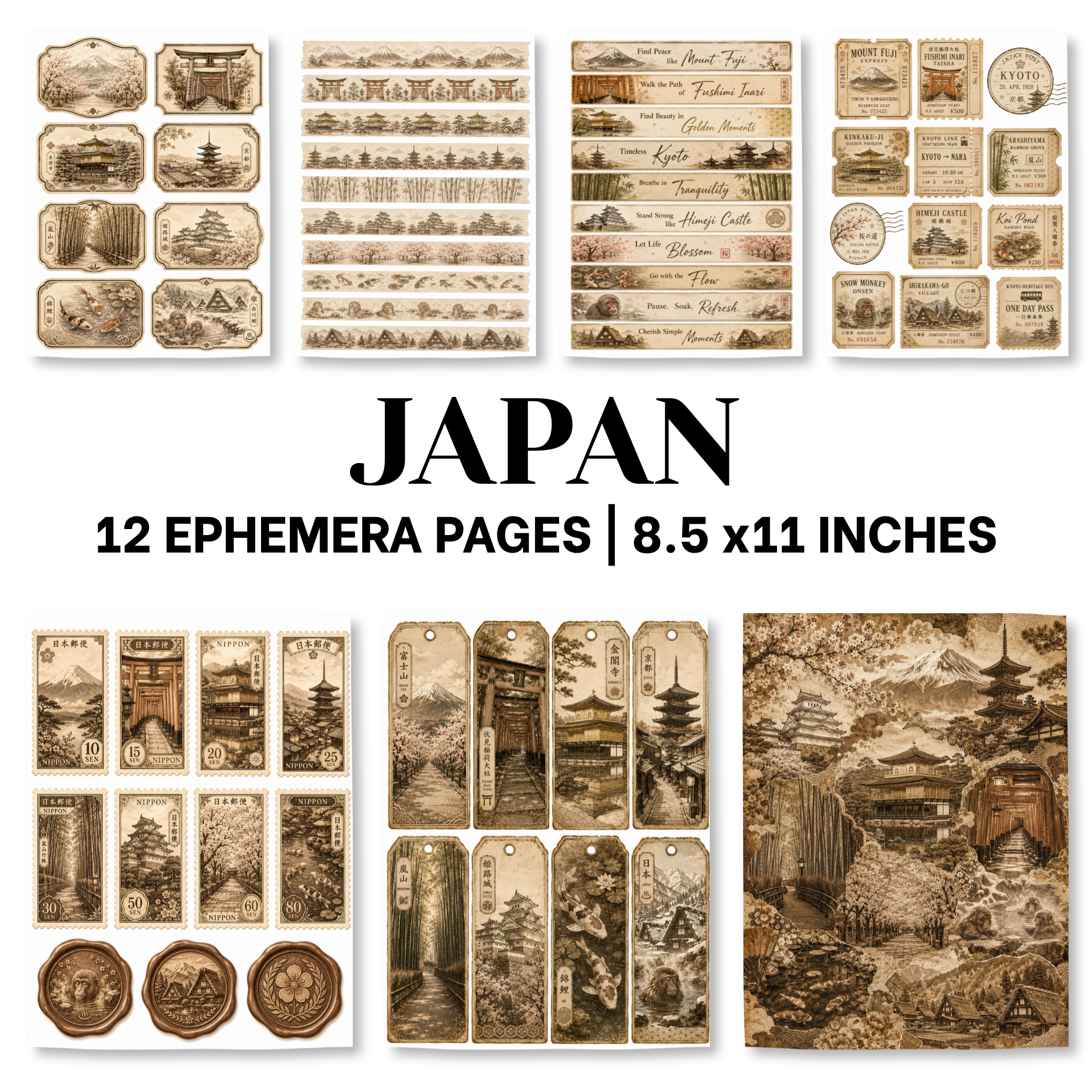 Japan ephemera kit cover preview