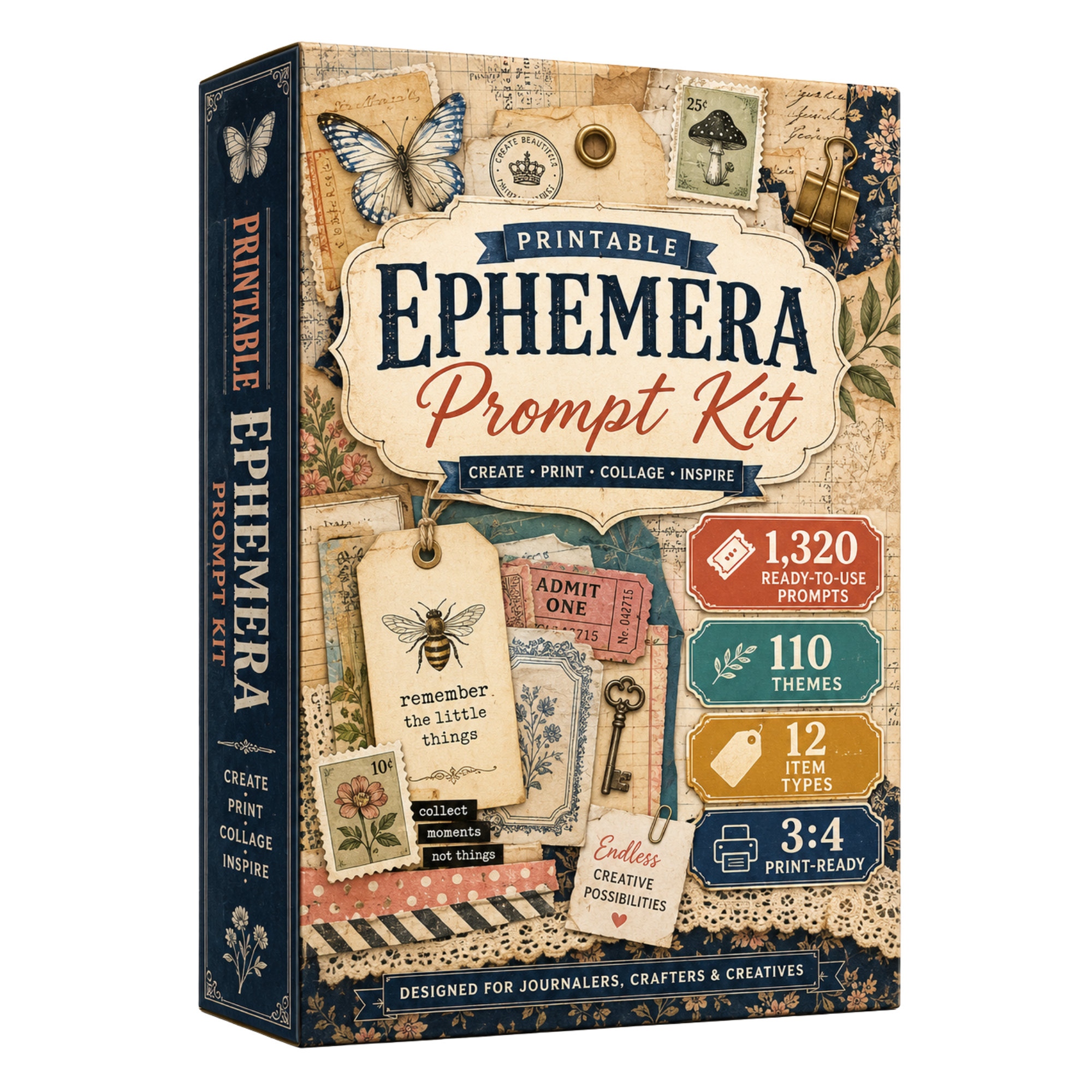 Printable Ephemera Prompts by PEP Studio product mockup